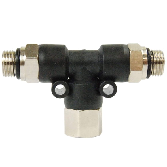 Master Airbrush Brand 2 Way Airbrush Air Hose Splitter Manifold with 1/8" BSP Fittings; 2 Male Air Outlets and 1 Female Air Inlet