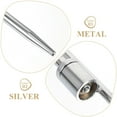 thumbnail image 2 of Shisuyan Metal Pole Support Base Silver 1Pcs 19.7x1.9In, 2 of 8