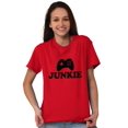 thumbnail image 4 of Video Game Junkie Gamer Nerdy Gaming Plus Size Crewneck Graphic Tee Shirt Brisco Brands 3X, 4 of 5