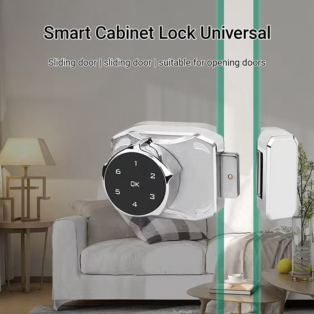 Electric Password Code Glass Cabinet Lock For Push Pull Sliding Framess Showcase