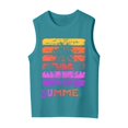 thumbnail image 6 of SGMVNU 2 Pack Girls' Tank Tops Casual Sleeveless Tropical Print Summer Beach T-Shirt Teen Kids Cute Camis Tanks, Size 2-3 Years, Pink, Mint Green, 6 of 6