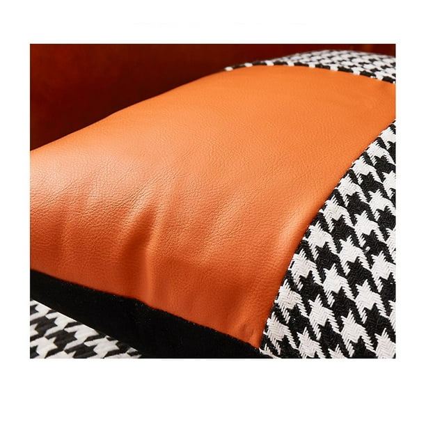 Houndstooth cushions top