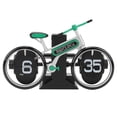 thumbnail image 1 of Flip Bicycle Clock, Battery Operated Mechanical Desk Clock, Vintage Retro Style, for Home and Office, Green, 1 of 4
