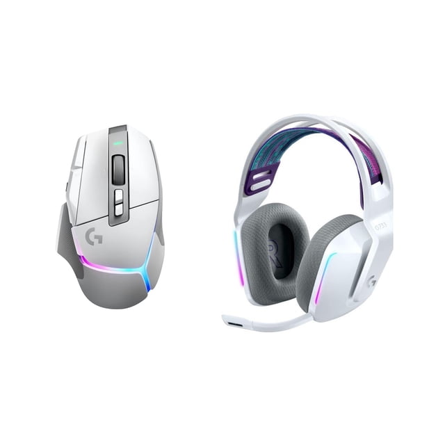 Paquete de ratón Logitech G502 X Plus Lightspeed y auriculares G733