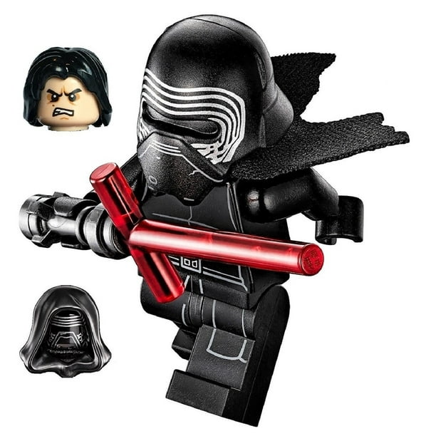 LEGO Star Wars Minifigure - Kylo Ren avec Masque et Cheveux (75139) avec cape Personnalisée