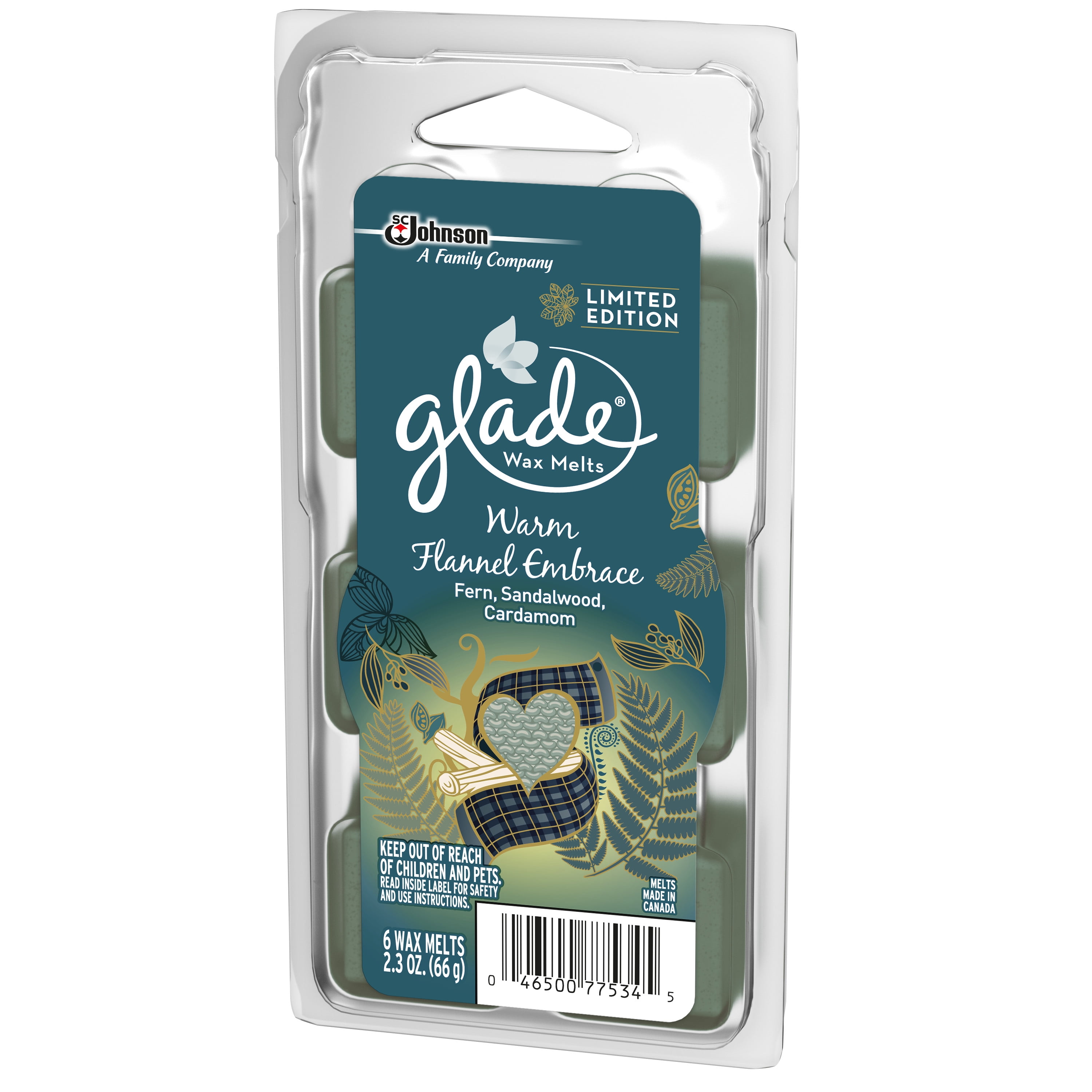 Glade Wax Melts Air Freshener Refill, Warm Flannel Embrace, 6  display picture 1