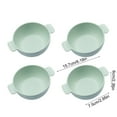 thumbnail image 3 of Kraoden 4 Sets of Thickened Wheat Plastic Double Ear Bowls, Heat Resistant, Durable Tableware for Snacks, Desserts, Cereal & Dipping Sauces, Versatile Kitchen Food Bowls, 3 of 6