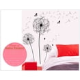 thumbnail image 4 of Black Dandelion Wall Sticker, DIY Home Decor PVC Wall Art Decal, Large Peel-and-Stick Removable Black Floral Mural, for Living Room Bedroom Nursery, 120cm x 80cm, 4 of 8