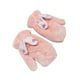 thumbnail image 5 of Guantes de invierno Fernando para mujer felpa suaves mitones gruesos y cálidos con alas pequeñas de Ángel rosa, 5 of 8