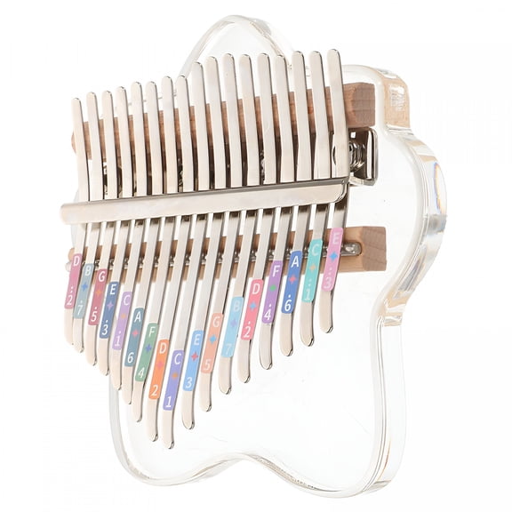 QAYOZ 17-Key Thumb Piano with Tuning Hammer Portable Kalimba for Beginners Hand Piano Musical Instrument