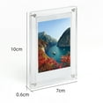 thumbnail image 6 of Joernso DIY Magnetic Adsorption Clear Photo Frame for 3-inch Photos Punch-free Installation Fridge Refrigerator Magnet Picture Frame Ornament Home Living Room Decor, 6 of 8