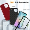 thumbnail image 3 of Allytech iPhone 15 Plus Case, Military Grade Shockproof Bumper Hybrid TPU PC Protective Anti-Scratch Minimalist Phone Case for Apple iPhone 15 Plus - Red, 3 of 8