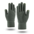thumbnail image 4 of Grofry Men Gloves Thicken Winter Knitted Woolen Gloves Warm Full Finger Mittens, 4 of 8
