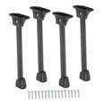 thumbnail image 1 of simhoa 4Pcs Folding Table Legs Black Carbon Steel Multipurpose Bed Laptop Desk Feet 35cm, 1 of 8