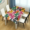 thumbnail image 4 of Yayeee Tablecloths 60" x 120" Rectangle Wrinkle Resistant Party Table Cover, Pink Floral Blooms, 4 of 8