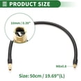 thumbnail image 4 of Unique Bargains 1pc 19.69" Tire Inflator Extension Tube 0.305inx32TPI Rubber Gold Tone Connector for Car Motorcycle Bike, 4 of 6