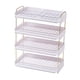 thumbnail image 1 of Estante organizador de bandeja clasificadora multifunción para platos laterales de varias capas 4 niveles blanco, 1 of 9