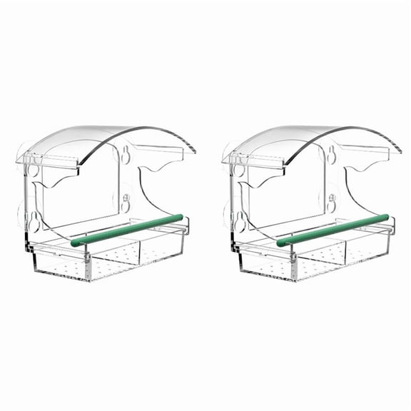 2 x Window Bird Feeder-transparent