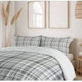 thumbnail image 6 of Ambesonne Geometric Duvet Cover Set, Vertical Line Square, 2-Calking, Grey White, 6 of 7