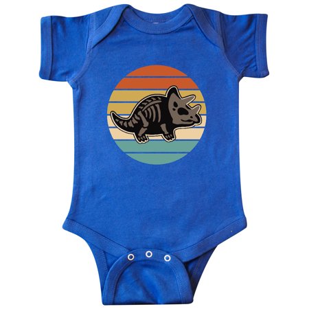 

Inktastic Dinosaur Triceratops Skeleton Vintage Gift Baby Boy or Baby Girl Bodysuit