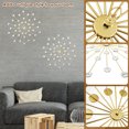 thumbnail image 2 of GHOJET 3Pcs Jeweled Metal Wall Decor,Metal Jeweled Wall Art Starburst Rhinestone Wall Hanging Diamond Accents Bling Crystal Home Decor Creative Iron Wall Decoration for Room, 2 of 8