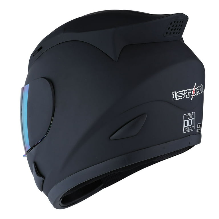 1STORM MOTORCYCLE BIKE FULL FACE HELMET MECHANIC MATT BLACK - Walmart.com
