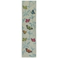 thumbnail image 1 of Trans-Ocean Imports RVLR8227406 24 x 8 ft. Liora Manne Ravella Butterflies on Tree Indoor & Outdoor Rug - Green, 1 of 1