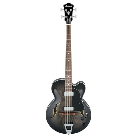 Ibanez Artcore AFB200 Hollowbody Electric Bass Guitar, Laurel Fretboard, Transparent Black Sunburst