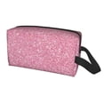 thumbnail image 2 of Goofa Glitter Printed Toiletry Bag with Handle,Large Capacity Travel Makeup Cosmetic Bag for Women, Carry on Airport Airline Compliant Bag, 2 of 9