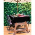 thumbnail image 3 of Outdoor Tablecloth with Umbrella Hole,Flag Day USA Flag Soldier Boot Patriotic Black Back Spillproof Waterproof Table Cloth Zippered Table Covers,Red Stripe Stars Washable Tablecloths for Picnic, 3 of 6