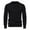 Black, variant on Mens Sweater Tops Clearance Mens Crewneck Sweater Ribbing Waffle Cable Knitted Fashion Casual Pullover Long Sleeve Tops Comfort Soft Solid Color Sweaters