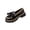 D-Black, variant on Gpaecead Women's Oversized Bow Platform Loafers Faux Leather Chunky Sole Slip On Non Slip Comfort Shoes For Work And Casual D-Black