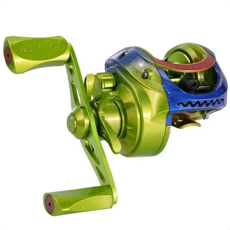LOPNGLS Baitcasting Fishing Reel with Anti-Reverse Ball Bearings 10kg Max Drag 7.2 1 High-Speed Gear Ratio Casting Reel