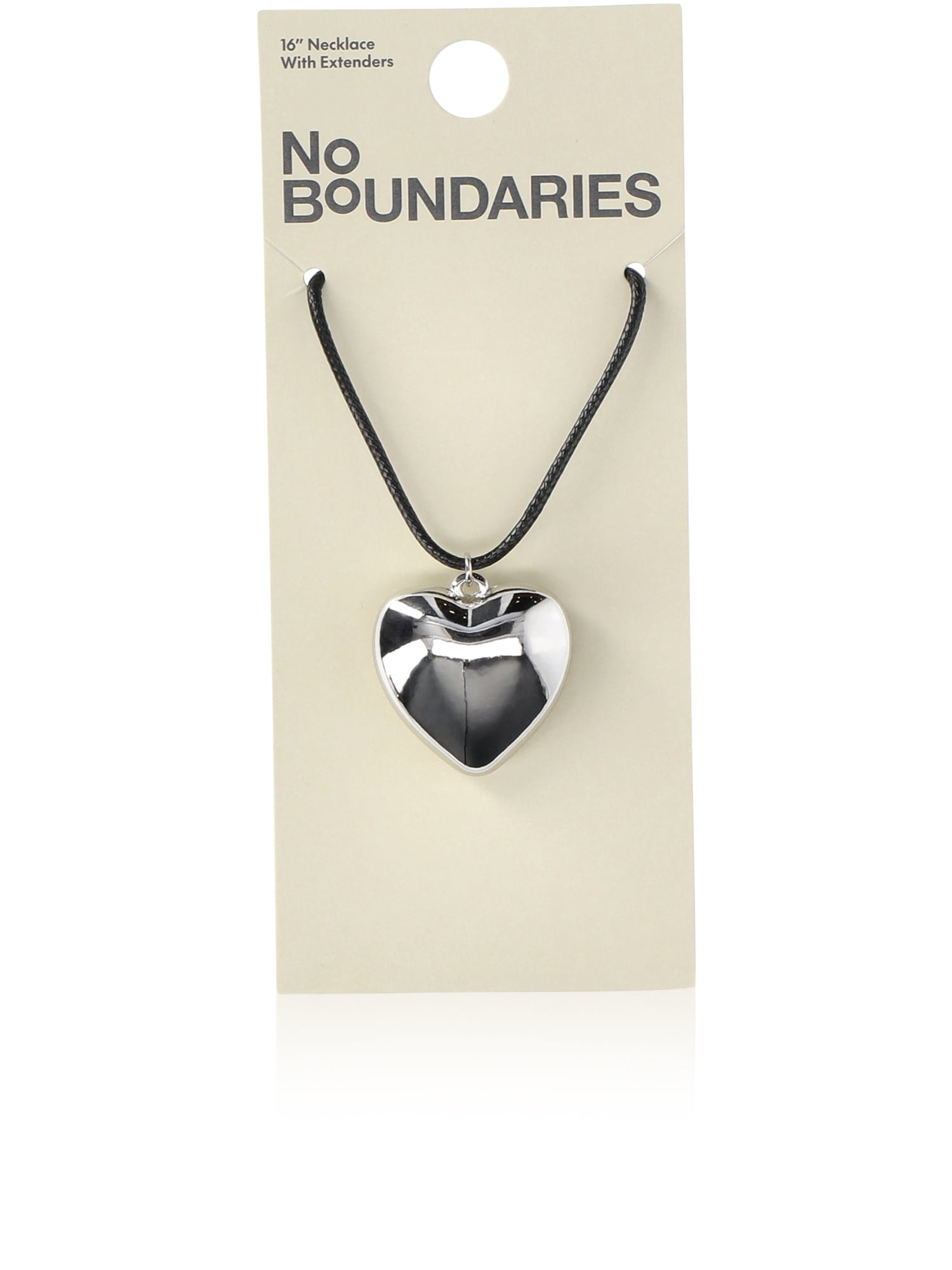 No Boundaries Puff Heart Pendant Necklace, Women’s  (图2)