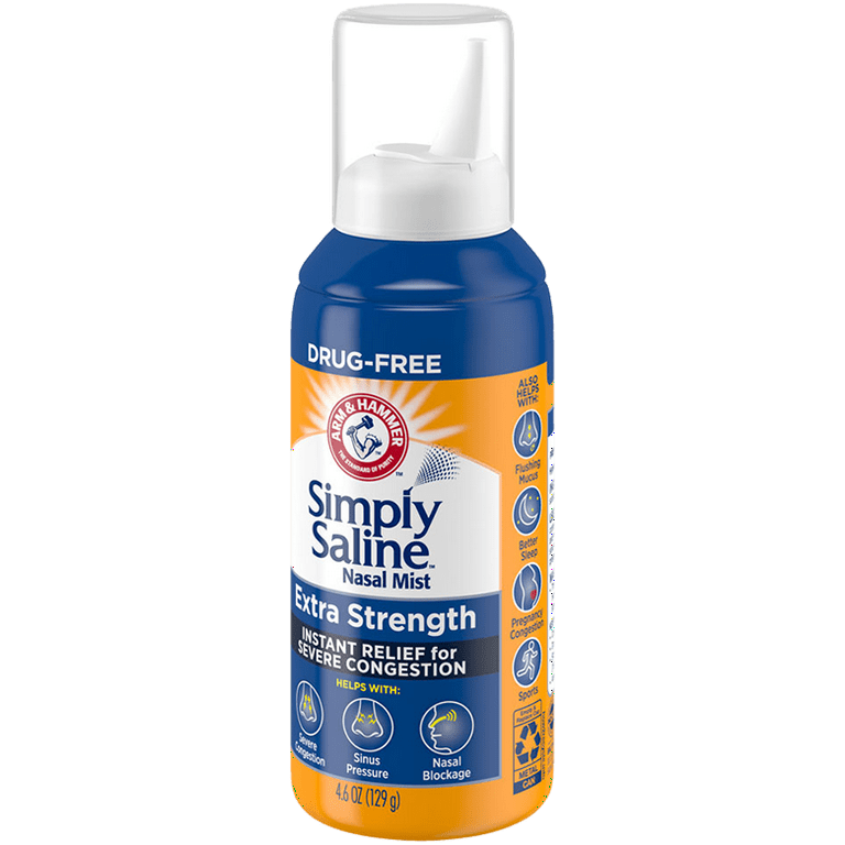 Arm Hammer Simply Saline Nasal Mist Allergy Sinus Relief ecampus