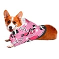 thumbnail image 2 of Bingfone Panda Heart Valentine Pink Dog Clothes Hoodie, Pet Winter Coat,Puppy Sweatshirts For Small Dogs Boy Girl,Suitable For All Breeds-X-Large, 2 of 9