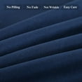 thumbnail image 5 of JML King Size Bed Sheet Set Navy,4 Piece Brushed Microfiber, 14" Deep Pocket, Navy, 5 of 6