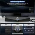 thumbnail image 3 of Bluetooth Computer Speakers for Desktop, USB Plug &  PC Speakers with Dynamic LED Light, Stereo Sound Soundbar for Desktop Laptop Monitor (USB-C Adapter Included), 3 of 9