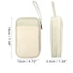 thumbnail image 4 of Organizador electrónico de viajes Unique Bargains para cables, organizador de cables para cargador de teléfono color beige 7.48"x4.72"x1.38", 4 of 6