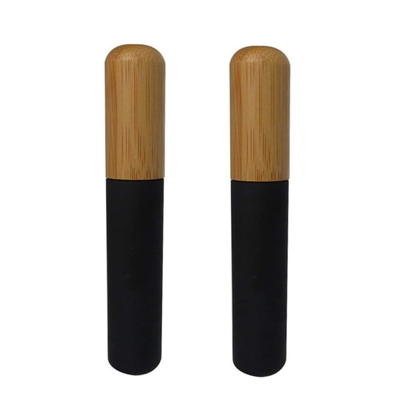 Tubos de rímel vacíos: 2 tubos de rímel de 6 ml con varita para pestañas y tapa de bambú, estuche para botella de crema de pestañas, viales, contenedores para aceite de ricino, suero para el crecimien
