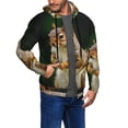 thumbnail image 2 of Vsdgher Squirrels Eating Peanuts On The Tree Mens Hoodies Zip Hoodie, Hoodies for Men, Zip-up Hooded Sweatshirt-X-Large, 2 of 5