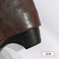 thumbnail image 3 of Women’s Suede Fold Over Knee High Boots Pointed Toe Block Heel Fashion Boots, 3 of 8