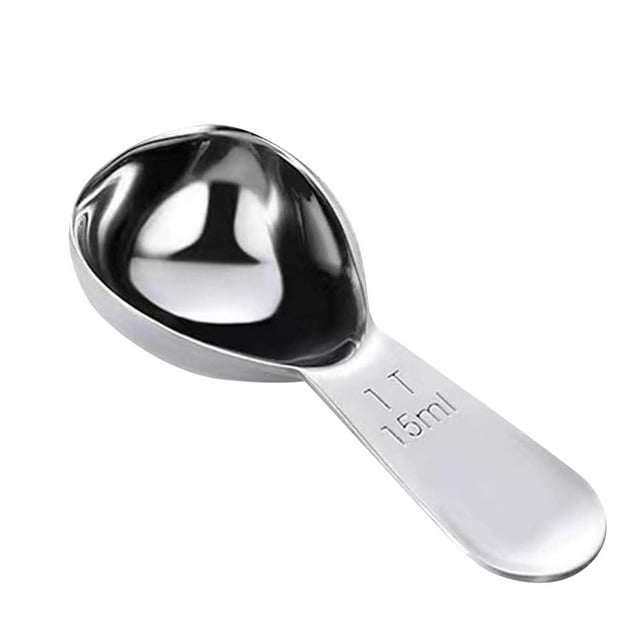 asddcavvf Coffee Stainless Steel Coffee Short Handle Tablespoon Measuring Spoons For Coffee Tea 15/30ml Reusable Protein Coffee Powder Spoon Measuring round Table Mats Color Light Kitchen Mat
