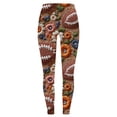 thumbnail image 4 of Hrsba Womens Leggings Non Position Football Print Tight Fit Long Pants For Women, 4 of 5