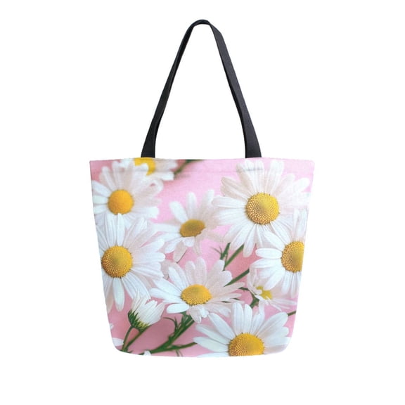 DIXRUYEE Tote Bag Women Weekender Travel Bag Shoulder Handbag Summer Daisies Printed