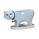 thumbnail image 5 of Maceta con forma de gato, artesanía artística, cactus, decoración del hogar, soporte para bonsái, flor de porcelana Azul, 5 of 9