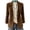 Brown, variant on Corduroy Blazers for Women Business Casual Lapel Open Front Suit Jackets Fall Winter Long Sleeve Work Office Blazer Jacket Brown M