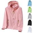 thumbnail image 4 of FUZHIQ Women's UPF 50+ Sun Protection Hooded Jacket Cooling Lightweight Long Sleeve Full Zip UV Sun Shirt with Pockets for Daily Commute Beach Travel Outdoor Wear,XXL, 4 of 5