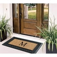 thumbnail image 5 of A1 Home Collections Paisley Rubber and Coir Outdoor Doormat, Non-Slip Backing, Black/Beige 23 x 38, 5 of 7