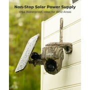 Reolink KEEN Cellular Trail 2K 4 Megapixels Solar Powered Game Camera with 360° Pan Tilt, Black